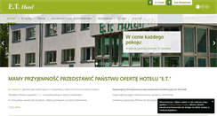 Desktop Screenshot of et-hotel.pl