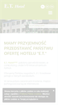 Mobile Screenshot of et-hotel.pl